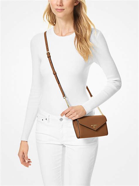 michael kors large crossgrain leather crossbody bag|Michael Kors large crossbody handbags.